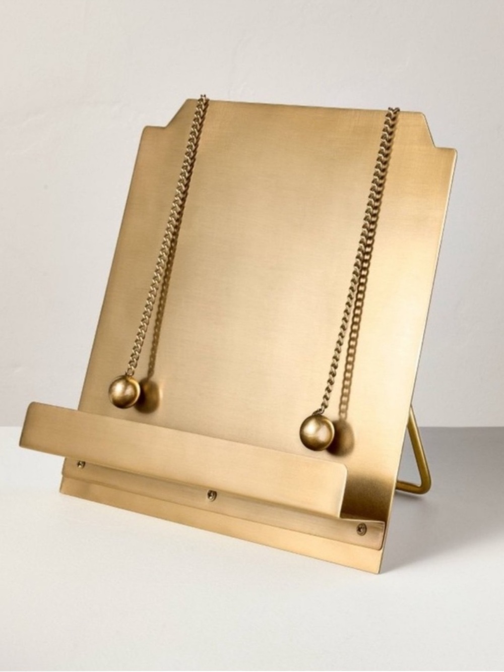 New Brass Cookbook Holder with Weighted Chains Hearth & Hand™ with Magnolia 2026